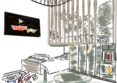 Croquis chambre d'enfant